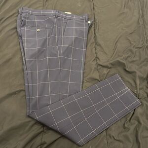 H&M smart dress pants navy check